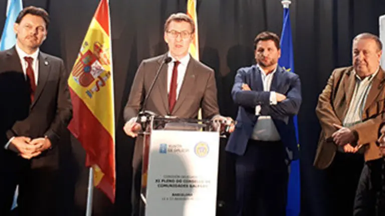 Feijóo durante su discurso