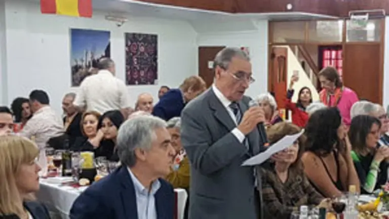 Pedro Bello en Banquete Federación Castellana y leonesa 