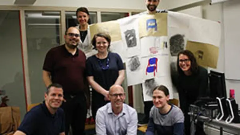 Los alumnos del IC con el kimono final