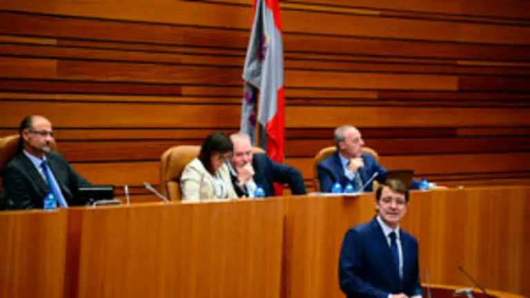 Mañueco, durante su discurso