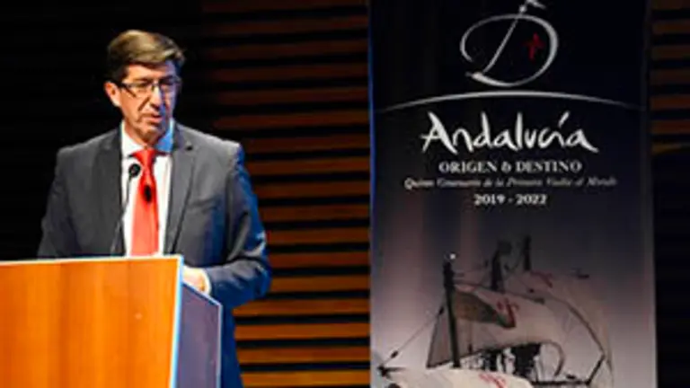 Buenos Aires. Evento de Andaluc&iacute;a
Presentaci&oacute;n del proyecto &ldquo;Andaluc&iacute;a, Origen y Destino&rdquo; y de la Gu&iacute;a Mapa de Andalauc&iacute;a&rdquo; de de Dios editores en el  Centro Cultural Kirchner.
Juan Mar&iacute;n, el Vicepresidente y Consejero de Turismo y Deporte de Andaluc&iacute;a fue uno de los presentadores del proyecto.
Hoy lunes 7/10/2019. Buenos Aires, Argentina. EFE/Fabi&aacute;n Mattiazzi

