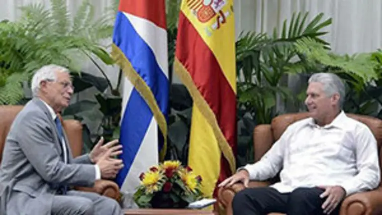 Borrell-presidente Diaz Canel