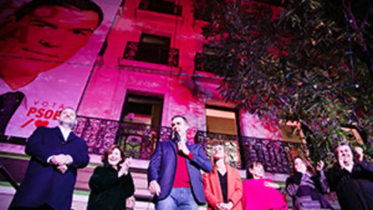 Celebración Pedro Sánchez 10N