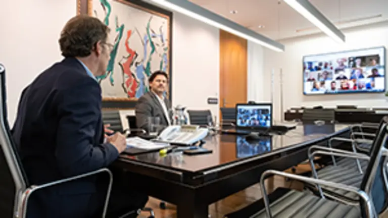 Feijóo Videoconferencia Exterior