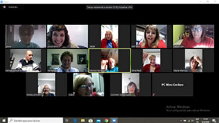 La Plata-reunión del coro La Plata por internet