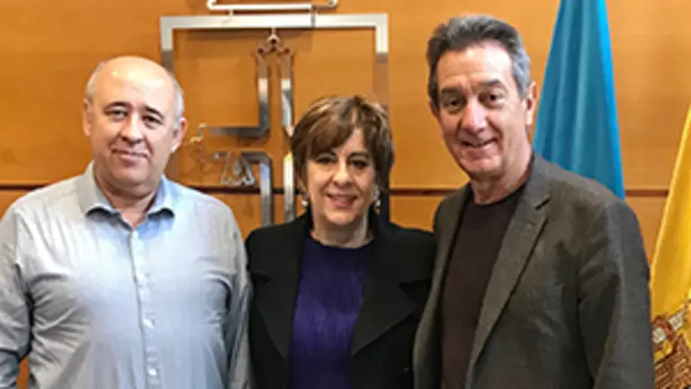 Raul Estrada, Begoña Serrano y Manuel Barros