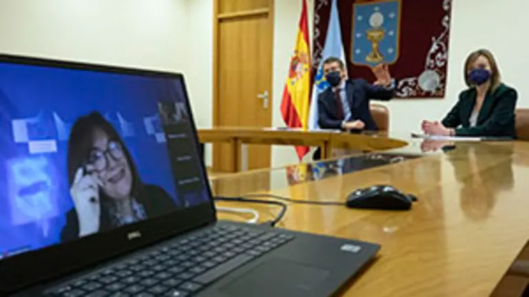 anf e fabiola manten unha xuntanza coa vicepresidenta para a democracia e a demografia da comision europea dubrauka suica