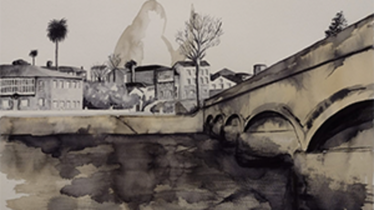 Dibujo ganardor Ponteceso en el Camino