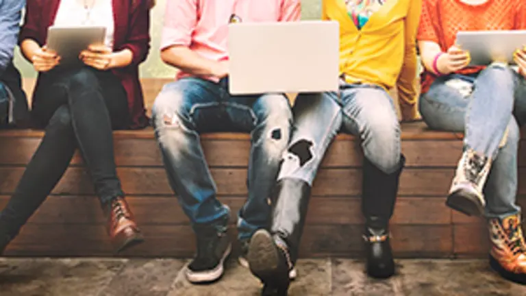 Teenagers Young Team Together Cheerful Concept