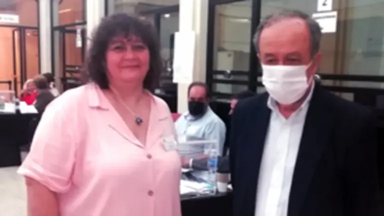 Susana Carbia Pte del CRE Durante las elecciones en la Demarcación Consular Buenos Aires