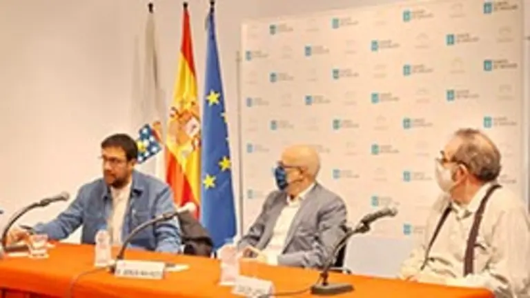 Un momento durante la intervención de Aser Álvarez, director de Arraianos Produccións.