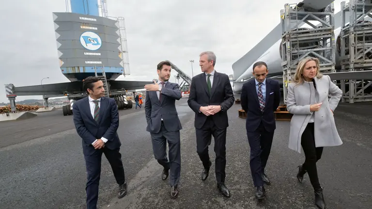 O titular do Goberno galego, Alfonso Rueda, visita as instalacións do Grupo Pérez Torres Marítima S.L. Ferrol, 29/11/22.