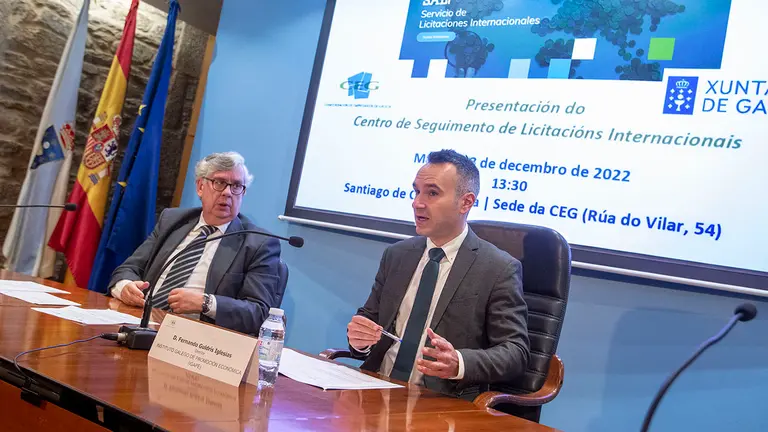  O director do Igape, Fernando Guldrís, participa na presentación do Centro de Seguimento de Licitacións Internacionais 