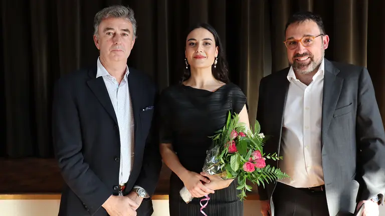 El cónsul de Zúrich, Auxiliadora Caballero y Salvador Pané