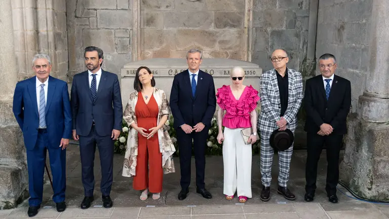 O titular da Xunta de Galicia, Alfonso Rueda, acompañado do seu Executivo, preside a cerimonia de imposición das Medallas Castelao 2023. Igrexa de San Domingos de Bonaval., Santiago de Compostela, 28/06/2023.