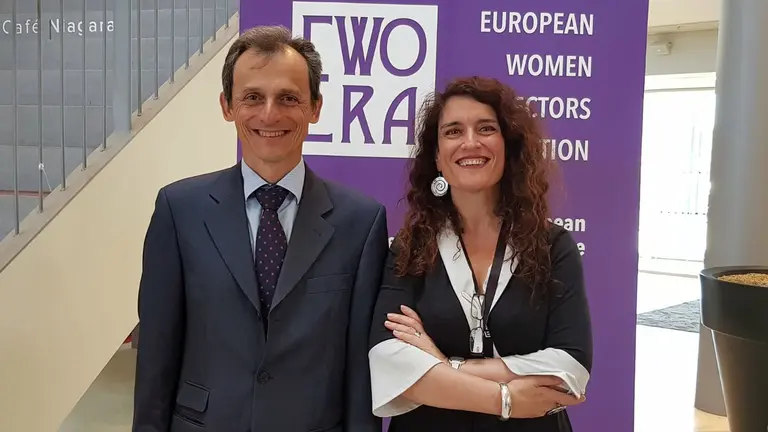 Pedro Duque y Eva Ortega