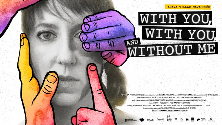 Cartel Documental Contigo, contigo y sin mi
