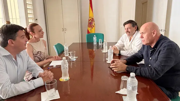 Con la consejera de Trabajo