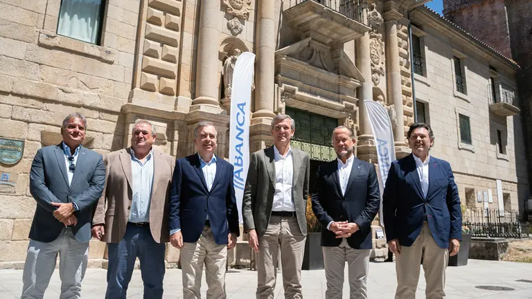 O presidente da Xunta, Alfonso Rueda, asiste a IX Romaría ABANCA Internacional no Monasterio de San Estevo.