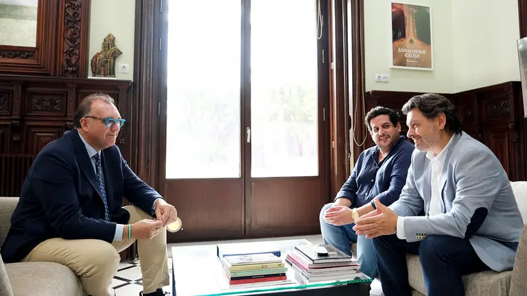 Rodríguez Miranda con Diego Bernal y Jorge Vázquez Calderón