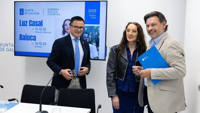 Luz Casal, Jose Gonzalez y Miranda. Presentacion conciertos Buenos Aires 4