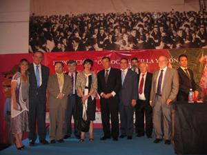 El viceconsejero Pascuala y las autoridades que acudieron a la inauguración de la exposición El viceconsejero Pascuala y las autoridades que acudieron a la inauguración de la exposición