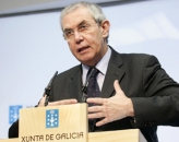 Pérez Touriño tras la reunión del Gobierno. Pérez Touriño tras la reunión del Gobierno.