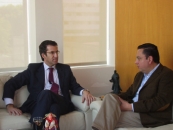 Feijóo con Martínez Casares. Feijóo con Martínez Casares.