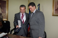 Rivero recibe las llaves de Los Salias. Rivero recibe las llaves de Los Salias.