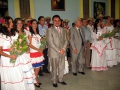 Plasencia y González durante el pasado Festival de Tradiciones Canarias en Cuba. Plasencia y González durante el pasado Festival de Tradiciones Canarias en Cuba.