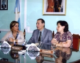 Ramos –a la dcha.–, en su reciente visita a Zárate. Ramos –a la dcha.–, en su reciente visita a Zárate.