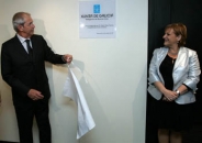 Touriño y Porteiro, en la inauguración de la Delegación. Touriño y Porteiro, en la inauguración de la Delegación.