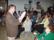 Héctor Domínguez recordó a los fundadores. Héctor Domínguez recordó a los fundadores.