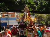 La procesión en honor a La Candelaria. La procesión en honor a La Candelaria.