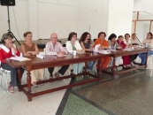 La Junta Directiva de Virgen del Pino, durante la Asamblea General. La Junta Directiva de Virgen del Pino, durante la Asamblea General.
