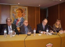 Fernando Suárez, Cosme Sordo Obeso, Sabino Fernández Campo y Pilar Riesco, secretaria general. Fernando Suárez, Cosme Sordo Obeso, Sabino Fernández Campo y Pilar Riesco, secretaria general.