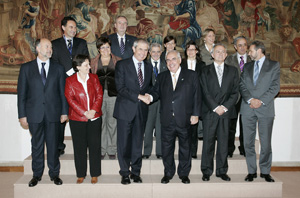 Areces y Touriño, con los consejeros. Areces y Touriño, con los consejeros.