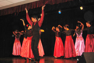 Un momento de la noche flamenca. Un momento de la noche flamenca.