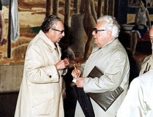 Álvarez Blázquez, con Fernández del Riego. Álvarez Blázquez, con Fernández del Riego.