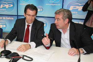 El presidente Feijóo y el vicepresidente, José Manuel Barreiro, en el Comité de Dirección del PP. El presidente Feijóo y el vicepresidente, José Manuel Barreiro, en el Comité de Dirección del PP.