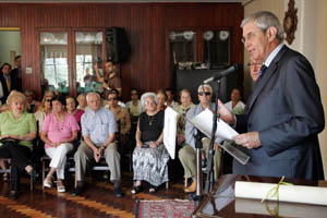 El presidente de la Xunta, durante su discurso. El presidente de la Xunta, durante su discurso.