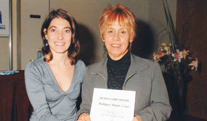 ‘Cenci’ Rodríguez, con la editora Mariela Fernanda Aquilano. ‘Cenci’ Rodríguez, con la editora Mariela Fernanda Aquilano.