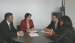 De izquierda a derecha, Valentín Ruíz, María José Ramos, José Antonio de Santiago y María de Diego. De izquierda a derecha, Valentín Ruíz, María José Ramos, José Antonio de Santiago y María de Diego.