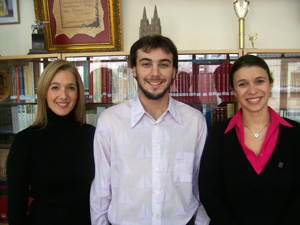 Lucía Pedrós, Nahuel Quimey y Leticia Abbadié. Lucía Pedrós, Nahuel Quimey y Leticia Abbadié.