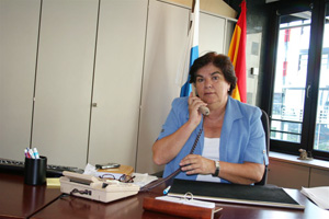 Guillermina Hernández Martín, en su despacho. Guillermina Hernández Martín, en su despacho.