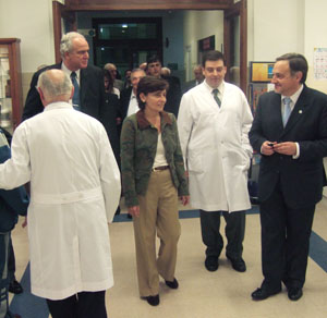 Rubio, en su última visita al Hospital del Centro Gallego. Rubio, en su última visita al Hospital del Centro Gallego.