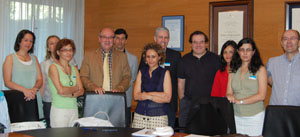 Manuel Luis Rodríguez, junto a los asistentes a esta primera jornada de trabajo. Manuel Luis Rodríguez, junto a los asistentes a esta primera jornada de trabajo.