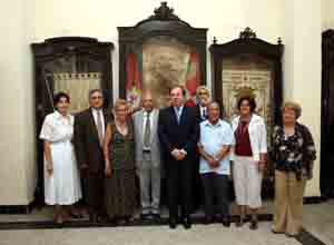 El presidente de Castilla y León, Juan Vicente Herrrera, junto a los presidentes de las Casas Regionales en Cuba. El presidente de Castilla y León, Juan Vicente Herrrera, junto a los presidentes de las Casas Regionales en Cuba.