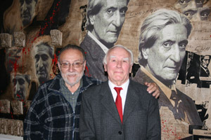 Lores y Martínez Bargiela, en el salón Arturo Cuadrado de la Federación. Lores y Martínez Bargiela, en el salón Arturo Cuadrado de la Federación.
