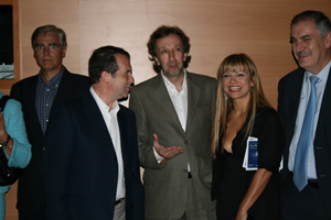 Abel Caballero, Eduardo Blanco, Isabel Blanco y Fernando Salgado durante la ceremonia de inauguración. Abel Caballero, Eduardo Blanco, Isabel Blanco y Fernando Salgado durante la ceremonia de inauguración.
